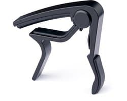 Gitaar Capo Deluxe - voor gitaren met stalen snaren - zwart