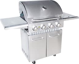 Grilluxe RVS gasbarbecue 4 branders met zijbrander — thumbnail 1