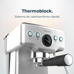 Cecotec Espressomaschine Barista Power Espresso 20 Barista Mini, 1465 W, 20 Bar, Manometer und Thermoblock, Schwenkbarer Dampfauslass und Doppelauslaufarm, 1,8 Liter Fassungsvermögen — thumbnail 5