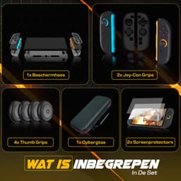 Nexsel Accessoires Set Geschikt voor Nintendo Switch 2 Console - Complete Must-Have Kit Inclusief Case, Beschermhoes, Joy Con Hoesje, Screenprotector, Thumb Grips — thumbnail 2