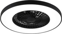 REALITY HALMSTAD - Plafondventilator - Zwart mat - incl. 1x SMD 40W - Drie snelheidsniveaus - Geïntegreerde dimmer - Aanpasbare lichtkleur - Traploos dimmbaar - Afstandsbediening — thumbnail 3
