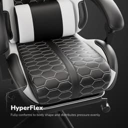 HICON® Gamestoel – Gaming Stoel – Gaming Chair met Voetsteun | Ergonomische Bureaustoel - Lambeth — thumbnail 4