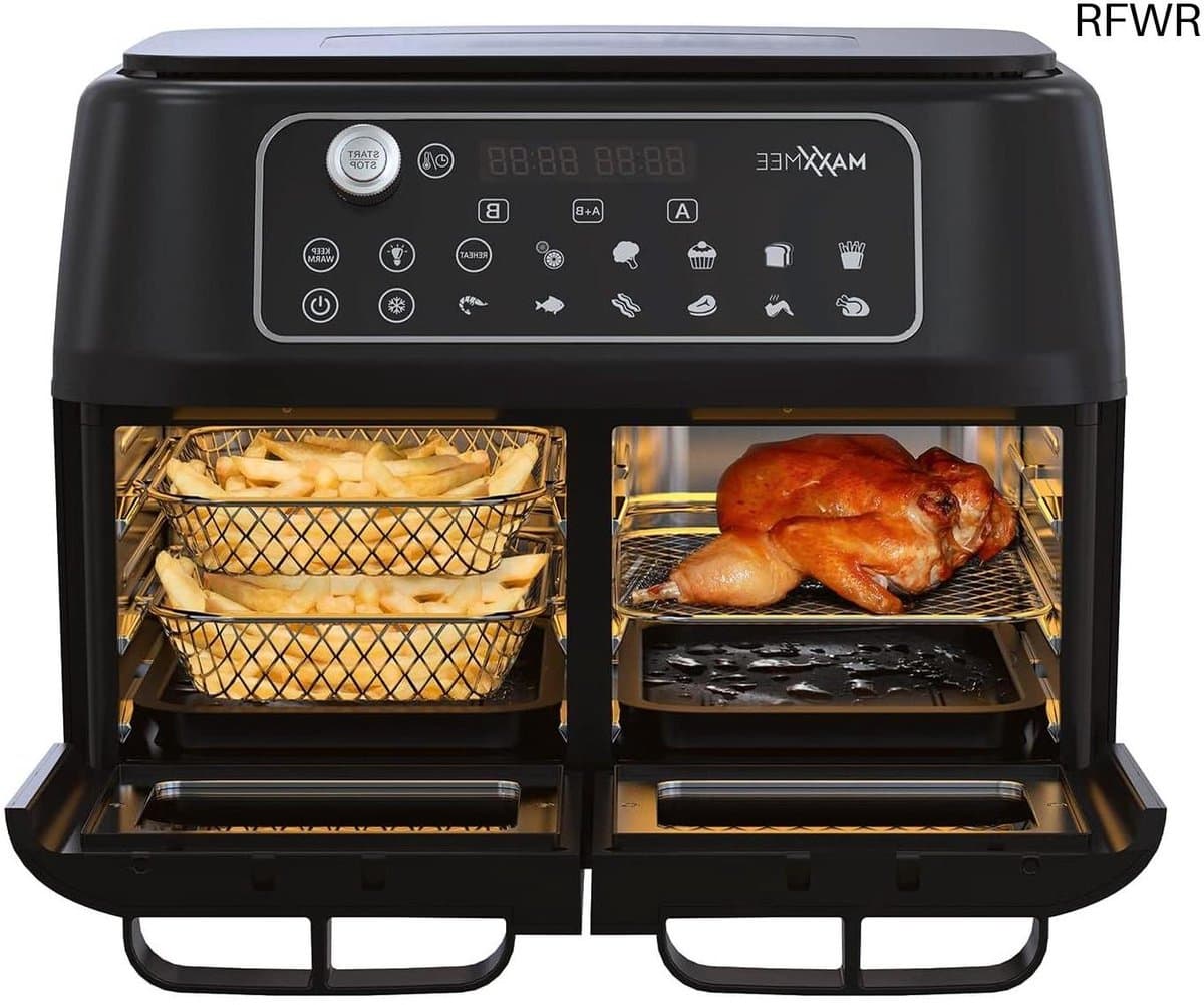 RFWR® Heteluchtfriteuse met Dubbele Kamer Technologie - 11 Liter Frituur- en Grillcombinatie — afbeelding 1
