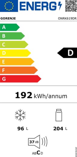 Gorenje ONRK619DR Vrijstaand 300 l Bordeaux — thumbnail 2