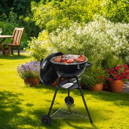 Gregman Roast 60 - 2 in 1 BBQ - Elektrische Houtskool Barbecue met Deksel - Zwart — thumbnail 5