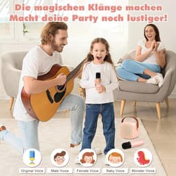 Karaokeset - Karaokesets - Dubbele Microfoon - Karaoke Microfoon Bluetooth - Karaoke Box — thumbnail 3