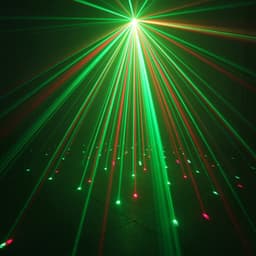 Mini Laser Stage Lighting rood/groen muziek gestuurd - Blauw — thumbnail 2