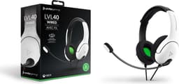 PDP Gaming LVL40 Wired Gaming Headset - White (Xbox Series X) — thumbnail 3