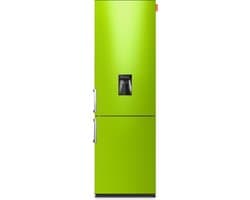 NUNKI LARGEH2O (Light Green Gloss All Sides) Combi Bottom Koelkast, E, 196+66l, Handle, Waterdispenser
