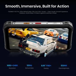 FOSSiBOT F107 Pro robuuste smartphone, 12+512 GB, 6,95 inch scherm, 28.000 mAh batterij, 200 MP AI-camera, 66 W snelladen, nachtzicht en 5G — thumbnail 2