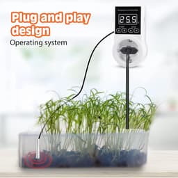 Thermostaat Digitale temperatuurregelaansluiting - Verwarmingsthermostaat met NTC-sonde - Voor verwarmingsapparatuur - Digitale thermostaataansluiting voor kaskoeling — thumbnail 4