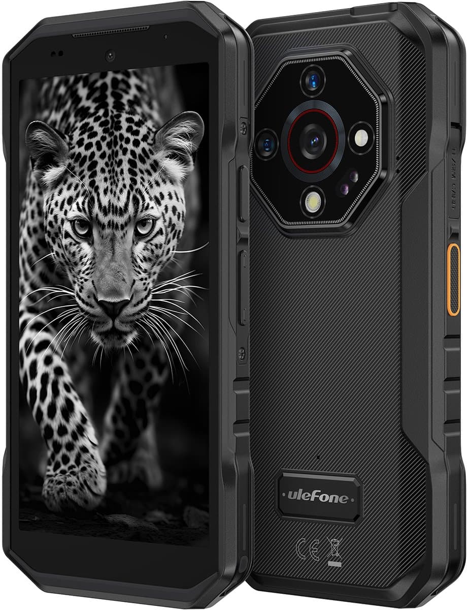 Ulefone Armor X32 Rugged Smartphone – 5.65" 90Hz – Gorilla Glass 5 – 48MP Camera + 20MP Nachtzicht – 5500mAh – 12GB (6+6) 128GB – Helio G91 – IP68/IP69K & MIL-STD-810H Robuust – Vinger Scan – NFC – Dual SIM – Zwart – Krachtige Zaklamp – Android 14 — afbeelding 1