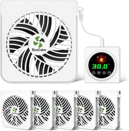 6 Radiatorventilatoren met Slimme Thermostaat voor Gietijzeren Radiatoren - Meer Warmte en Lagere Energiekosten — thumbnail 1