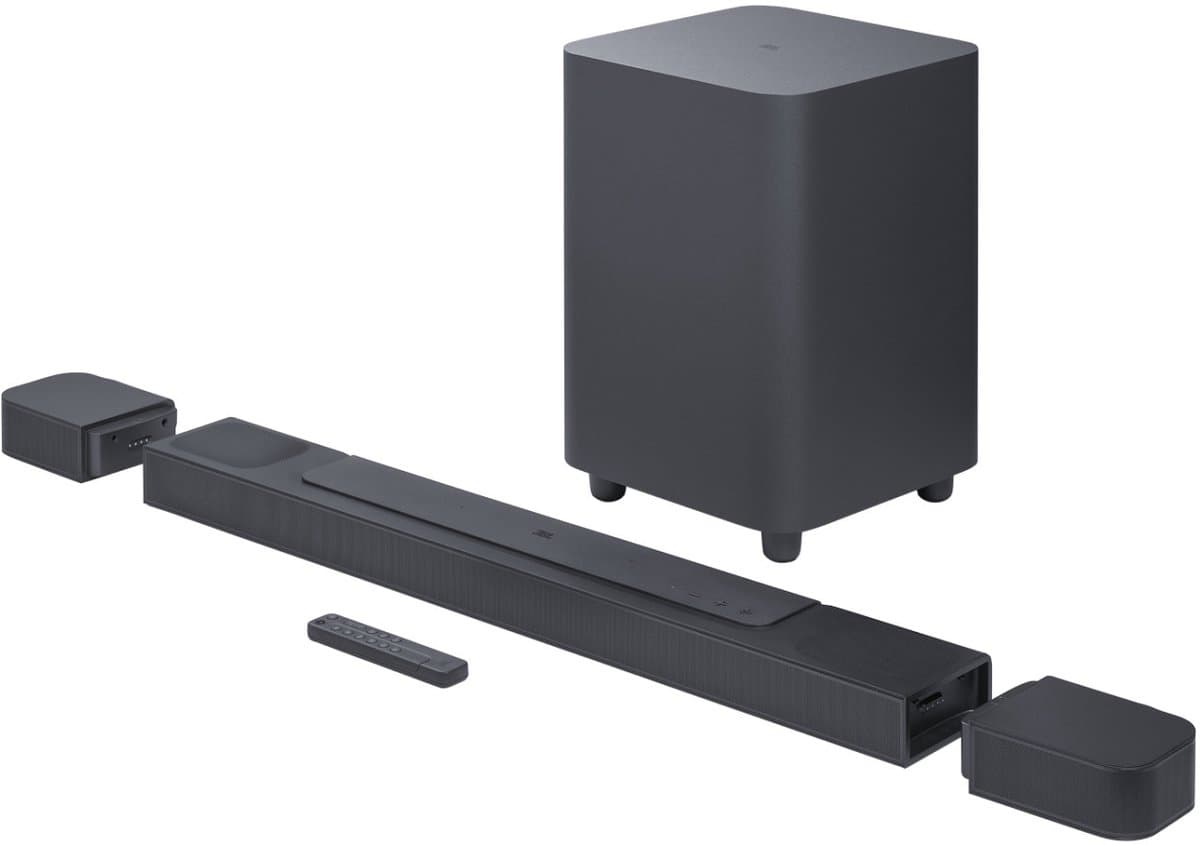 JBL Bar 800 Pro - 5.1.2 Dolby Atmos Soundbar - Draadloze Subwoofer & Afneembare Surround Speakers - 720W Home Cinema - HDMI eARC - WiFi, AirPlay & Chromecast - Zwart — afbeelding 1