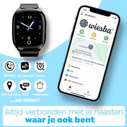 Wiesba WB70S - GPS Horloge Senior - Smartwatch voor Ouderen - Persoonlijke alarmen - alarm horloge ouderen - GPS Horloge Alzheimer - Valdetectie — thumbnail 4