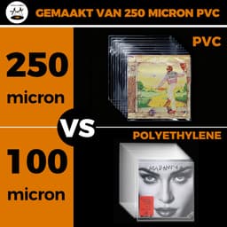 Glasheldere PVC hoezen - LP hoezen - 25 stuks - VinylCare Ultimate Shieldsleeve - LP Beschermhoezen - Hard plastic - Premium kwaliteit - Extra stevige hoeken - Buitenhoezen voor standaard LP’s - 250 Micron — thumbnail 5
