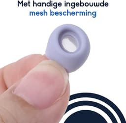 Ibley ComfortFit Siliconen tips voor Samsung Galaxy Buds Pro wit met mesh – Siliconen Ear Tips – Met Mesh – S/M/L Formaten – 3 Paar — thumbnail 4
