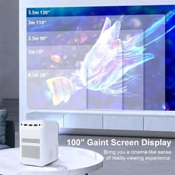 Namajunas - Mini beamers - Draagbare Beamer - Projector / Beamer - Smart Projector met 4K - Voor iOS en Android - Android 10 - WiFi 5 & Bluetooth 5.2 - Thuisbioscoop - Autofocus — thumbnail 3