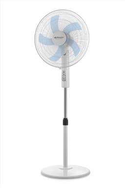 Stijlvolle Staande Ventilator met 3 Snelheden, Draaibare Kop en Hoogteverstelling - 45 W, Wit — thumbnail 5