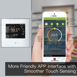 Slimme Wifi Thermostaat met Touchscreen voor Water- en Elektrische Verwarming - Compatibel met Alexa en Google Home — thumbnail 5