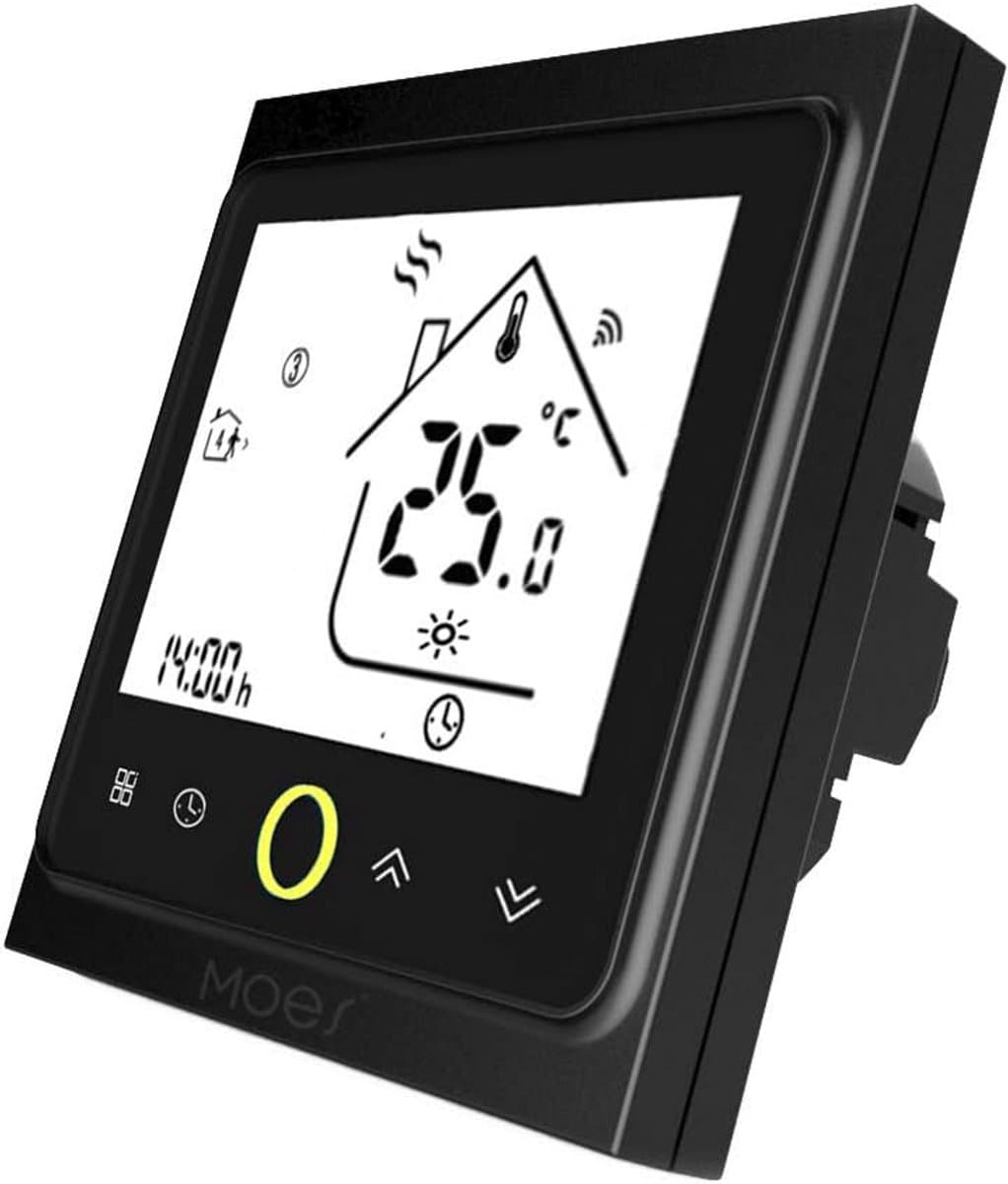 Slimme WiFi Ventilatie Thermostaat met App- en Spraakbesturing voor Vloerverwarming — afbeelding 1