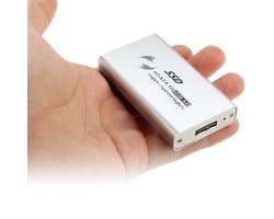 6 gb / s mSATA Solid State Disk SSD naar USB 3.0 harde schijfbehuizing (zilver)