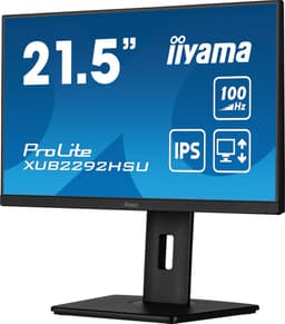 iiyama ProLite XUB2292HSU-B6 - 22 Inch - IPS - Full HD - USB-hub - In hoogte verstelbaar — thumbnail 2