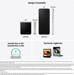 Samsung Galaxy Z Flip5 SM-F731B 17 cm (6.7') Dual SIM Android 13 5G USB Type-C 8 GB 256 GB 3700 mAh Muntkleur — thumbnail 3