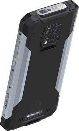 Hammer Construction 4G Bouwtelefoon en een lasermeter ineen - 6" scherm - 6 GB RAM geheugen - 128 GB - 16 Mpx - Android 12 - Zwart/ Zilver — thumbnail 3