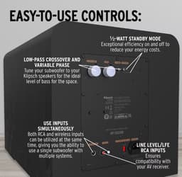 Klipsch RP-1000SW krachtige Actieve Subwoofer — thumbnail 5