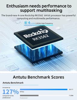 BMAX I9 Plus 10,1 inch tablet 4 GB RAM 64 GB ROM RK3562 Quad Core CPU Android 12, 2 MP + 5 MP camera 5000 mAh batterij — thumbnail 2