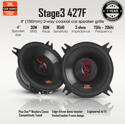 JBL Stage3 427F Autospeakers - 4 Inch (100mm) - 2-Weg Coaxiaal - 90 Watt — thumbnail 4