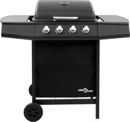 vidaXL Gasbarbecue-grill met 4 branders zwart — thumbnail 2