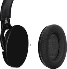 kwmobile 2x oorkussens geschikt voor Sennheiser HD201 / HD206 / HD180 / HD200 Pro - Earpads voor koptelefoon in zwart — thumbnail 3