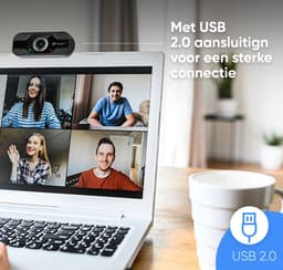 Webcam - Voor pc - Met Microfoon - Full HD — thumbnail 5