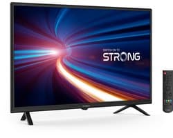 STRONG - HDTV 32" (80 cm) SRT32HF2003 - Drievoudige tuners - 2 HDMI-poorten (1 ARC) + 1 USB-poort + Optisch + Mini-AV + Terrestrisch/Sat - Zwart