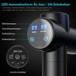VELTRR® Massage Gun Professioneel - Massage Apparaat - Theragun — thumbnail 4
