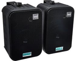 Pyle Home PDWR50B waterbestendig universeel duo luidsprekersysteem binnen-buiten - Zwart - Zwembad