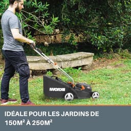 Accugrasmaaier 20V met 33 cm maaibreedte en 35L grasopvangbak - Krachtige borstelloze motor en 6 maaihoogte-instellingen — thumbnail 3