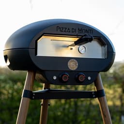 Pizza di Monti Fiorenza Wood - Elektrische Pizzaoven 400°C – Pizzasteen 13” – Pizza tot 30 cm – 2000W – Binnen & Buiten – Incl. Schep, Thermometer & Hoes – Houtlook — thumbnail 1