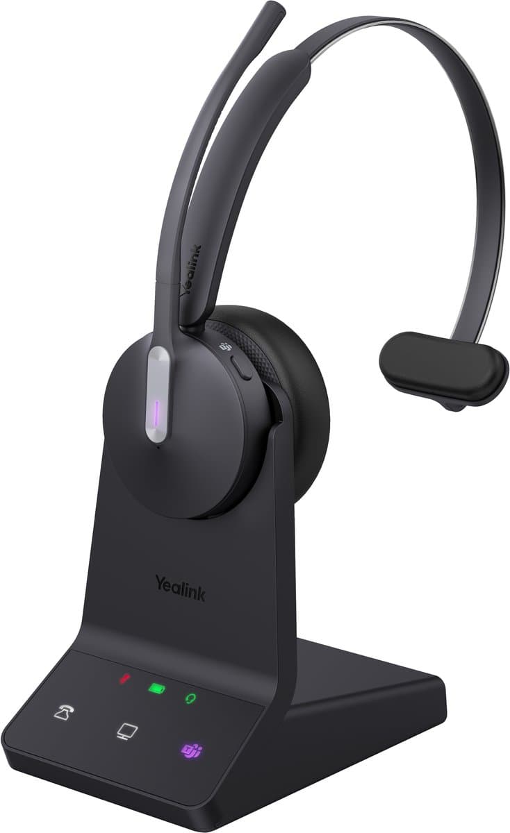 Yealink WH64 Mono Teams - Draadloze DECT & Bluetooth Headset - USB-A — afbeelding 1