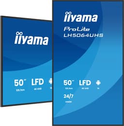 iiyama 50" 4K UHD krachtigste professionele beeldscherm voor digitale bewegwijzering met geavanceerde bedienings- en connectiviteitsopties — thumbnail 1