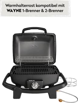 Warmhoudrek BURNHARD® Extra-Temperatuurzone, Eenvoudige Montage, Roestvrij Staal, Vaatwasserbestendig, Geschikt voor WAYNE 1- en 2-brander, Indirect Grillen – WAYNE Warmhoudrek — thumbnail 5