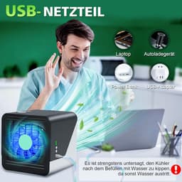 Mobiele Airco - Airconditioning - Ventilatoren - Airco Zonder Afvoerslang -Zwart - Wit — thumbnail 2