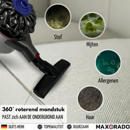 Maxorado Dierenhaar stofzuiger borstel geschikt voor Dyson V7, V8, V11, V15 - mondstuk tegen dierenhaar - stofborstel — thumbnail 2