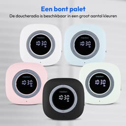 MEDION S66884 Douche radio met Bluetooth (Badkamerradio, FM radio, zuignap, LED display, IPX6 waterproof, geïntegreerde oplaadbare batterij, MD43884) roze — thumbnail 2