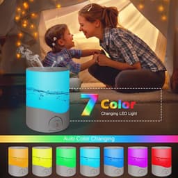 Luchtbevochtiger 3,5 liter met draaibaar mondstuk en aromadiffuser voor kinderkamer en slaapkamer — thumbnail 2