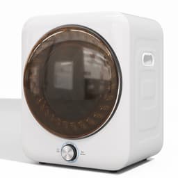 Mini Wasdroger - Compacte Afvoerdroger - Kleine Droogkast - 1350W - 8 Programma's - NTC Sensor - Wandmontage - Kleine Ruimtes - 53,5x42x65 cm - 3kg - Wit — thumbnail 3