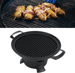 Dailygoods- Hibachi-grill Gietijzer - Draagbare BBQ-grill - Antiaanbak Grillpan - Eenvoudig te Monteren - Lichtgewicht - Ideaal voor Picknicks - Barbecuegrill — thumbnail 5