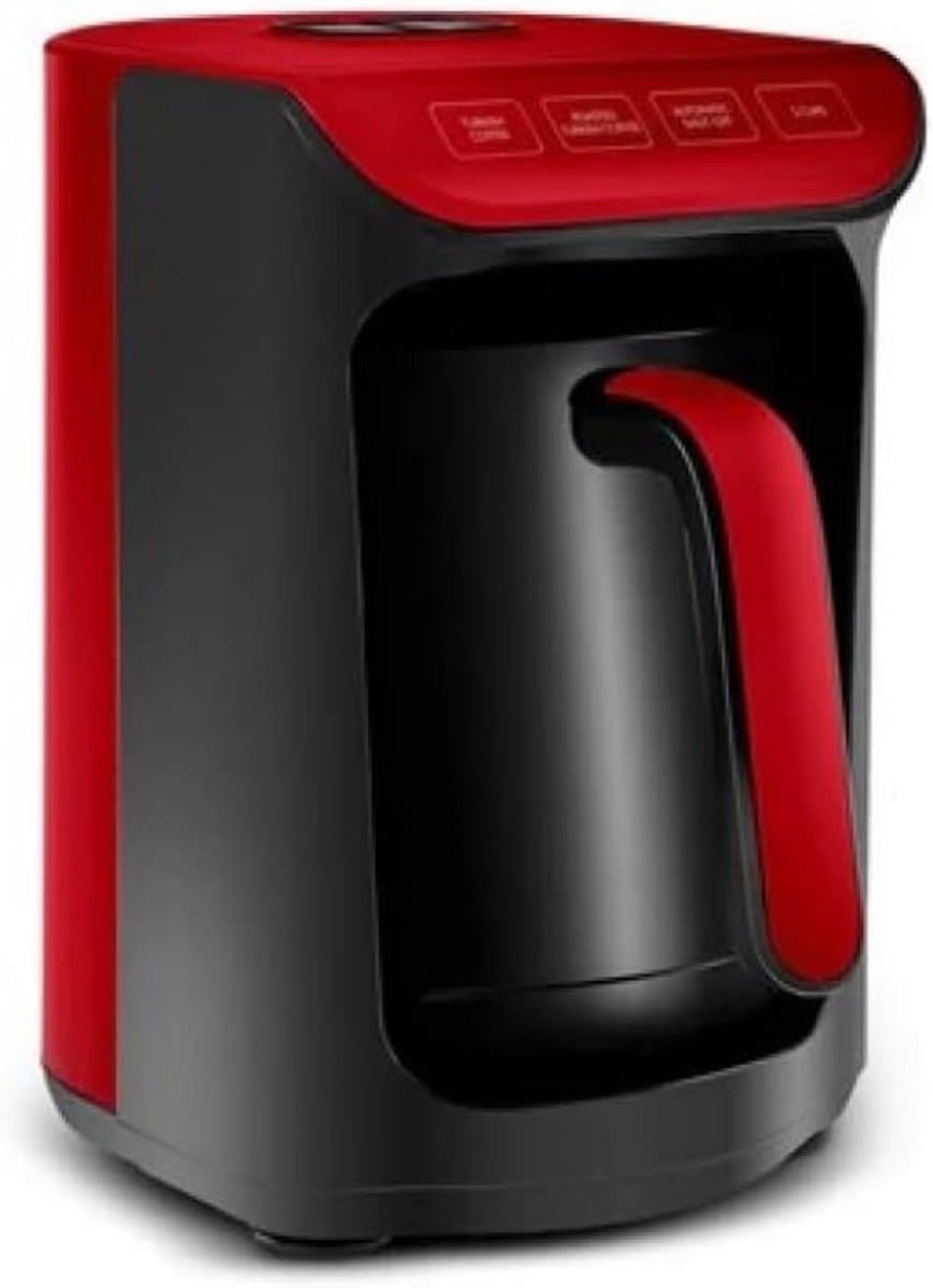 Koffiezetapparaat - Turkse Koffie - Authentiek Koffie - Automatische Temperatuur - 5 Koppen - Rood — afbeelding 1
